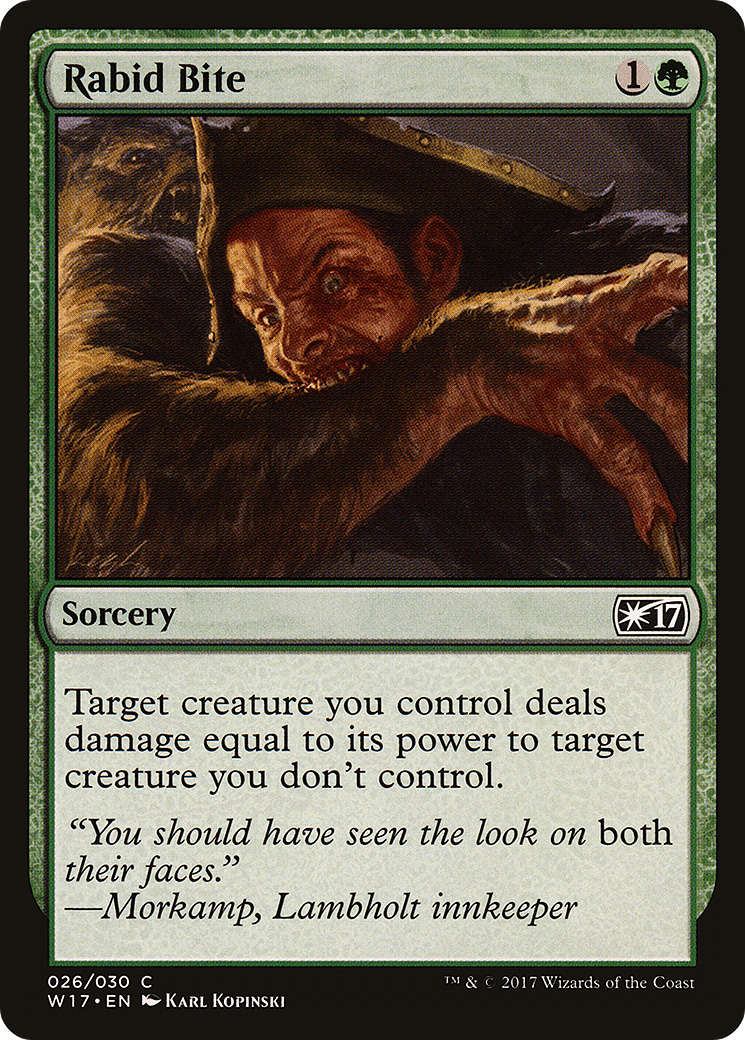Rabid Bite (W17-026) [Welcome Deck 2017]