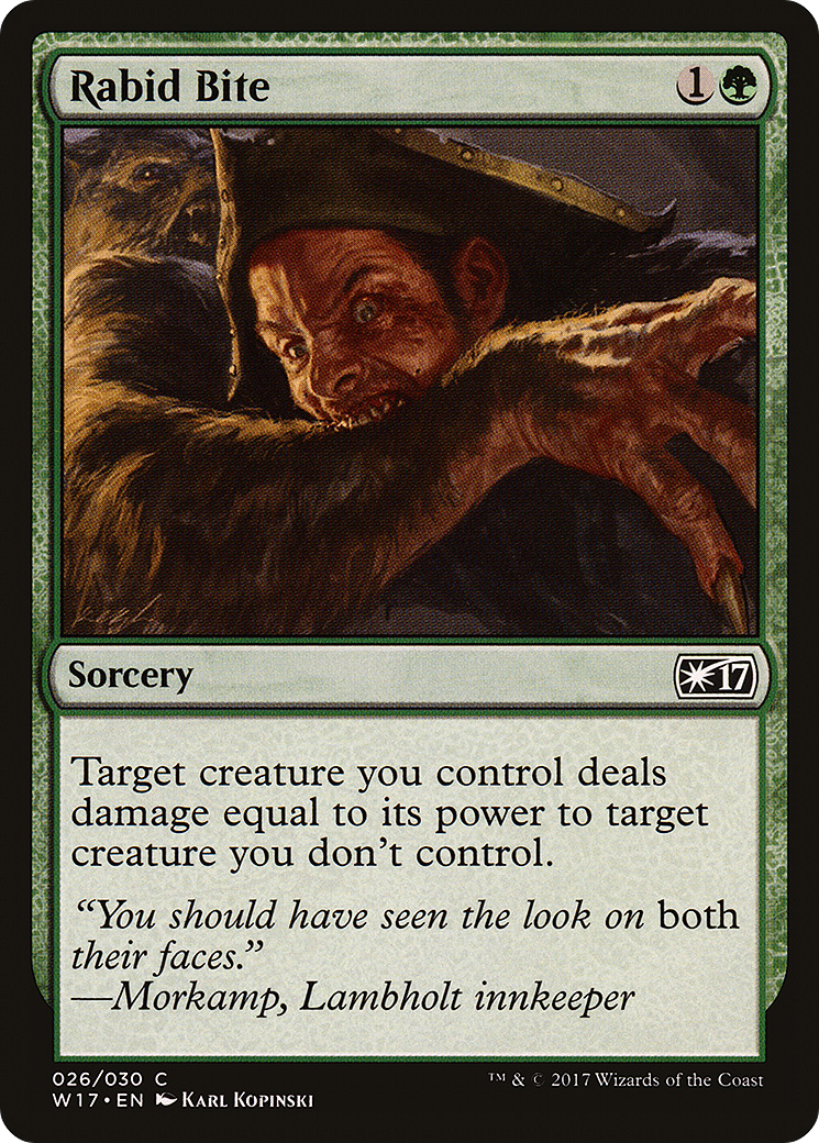 Rabid Bite (W17-026) [Welcome Deck 2017]