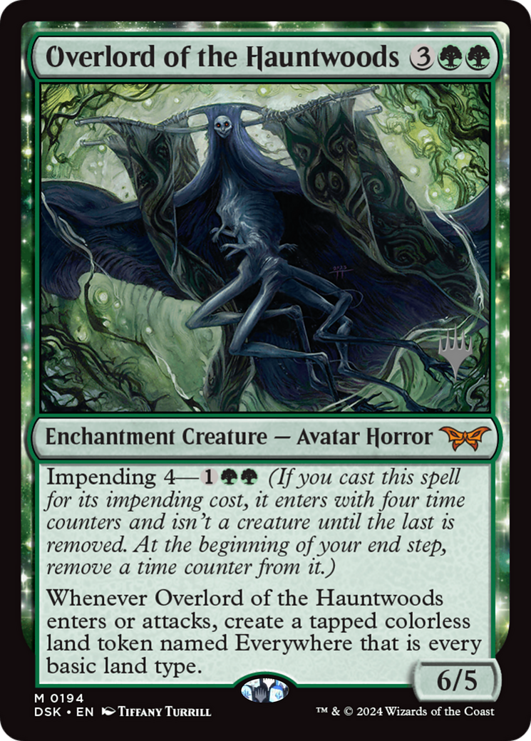 Overlord of the Hauntwoods (PPDSK-194) [Promo Pack: Duskmourn: House of Horror Promos]