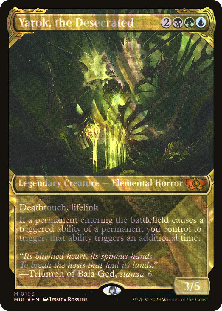 Yarok, the Desecrated (MUL-193) [Multiverse Legends]: (Showcase) Foil