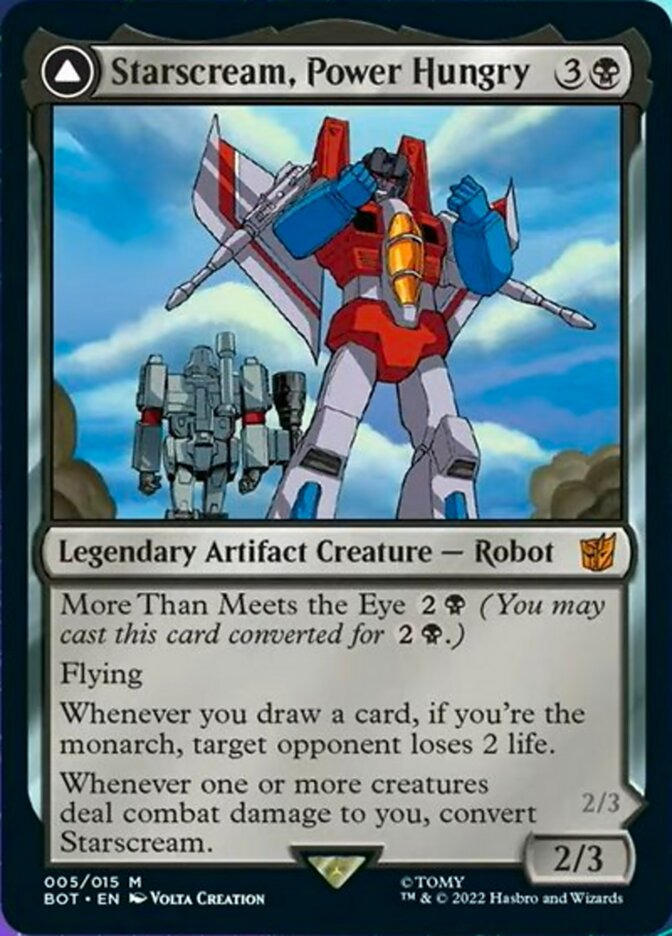 Starscream, Power Hungry // Starscream, Seeker Leader (BOT-005) [Transformers]: (convertdfc)