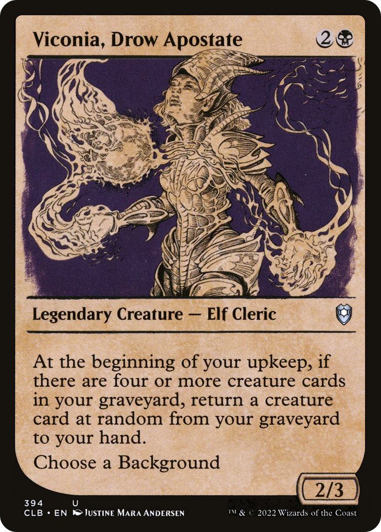 Viconia, Drow Apostate (Showcase) (CLB-394) [Commander Legends: Battle for Baldur's Gate]