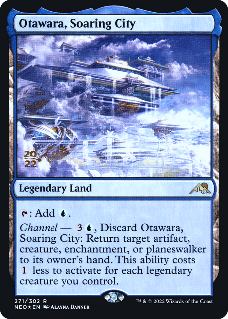 Otawara, Soaring City (PRE-271) [Kamigawa: Neon Dynasty Promos] Foil