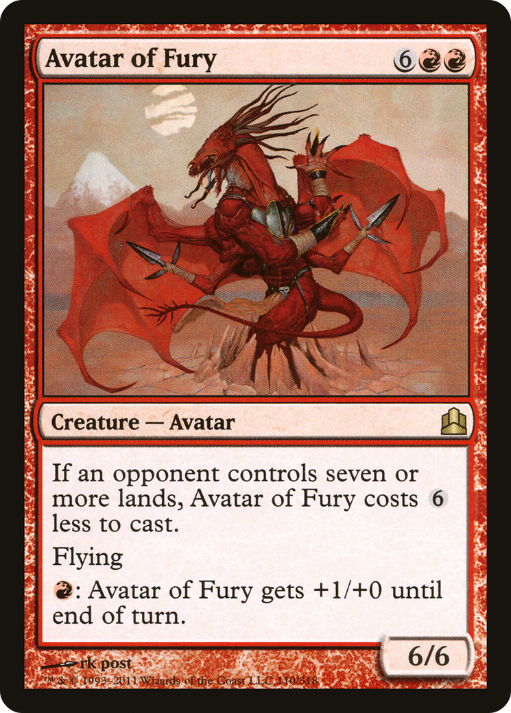 Avatar of Fury (CMD-110) [Commander 2011]