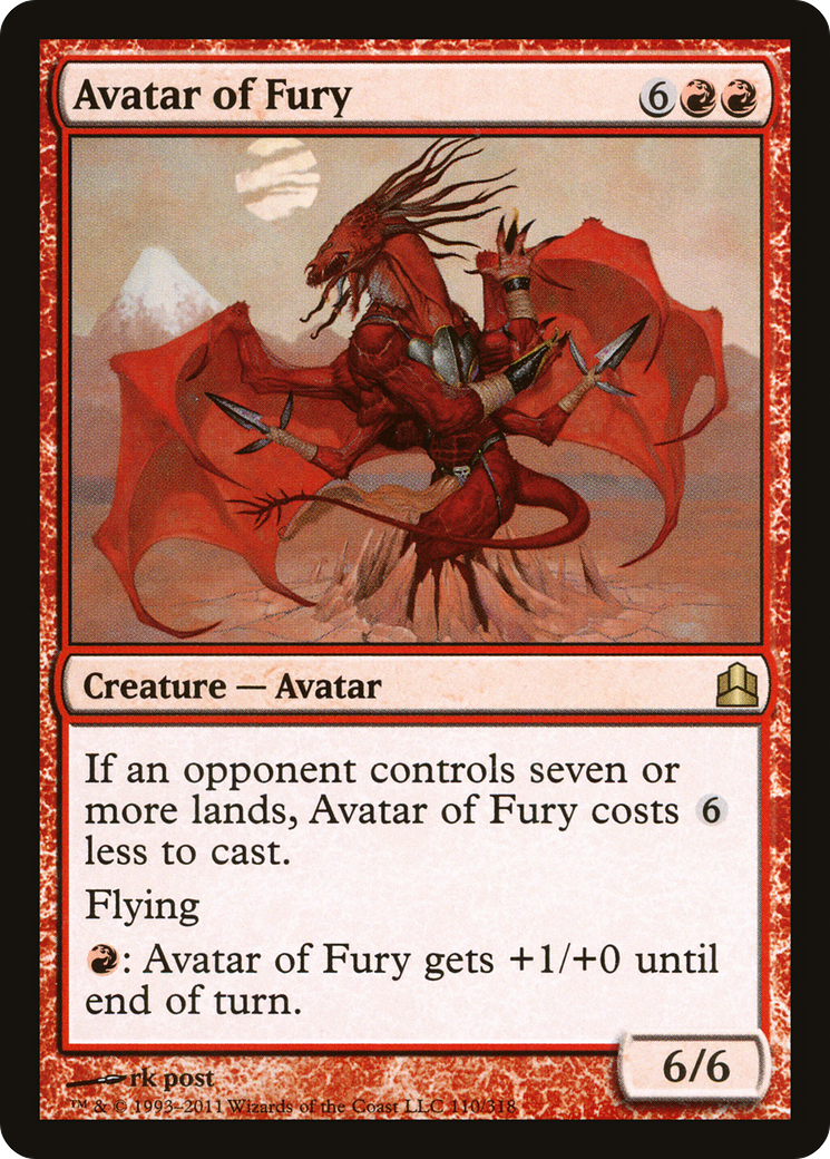 Avatar of Fury (CMD-110) [Commander 2011]