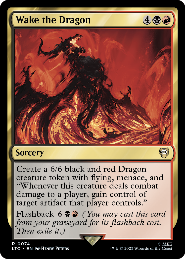 Wake the Dragon (LTC-074) [Tales of Middle-earth Commander]