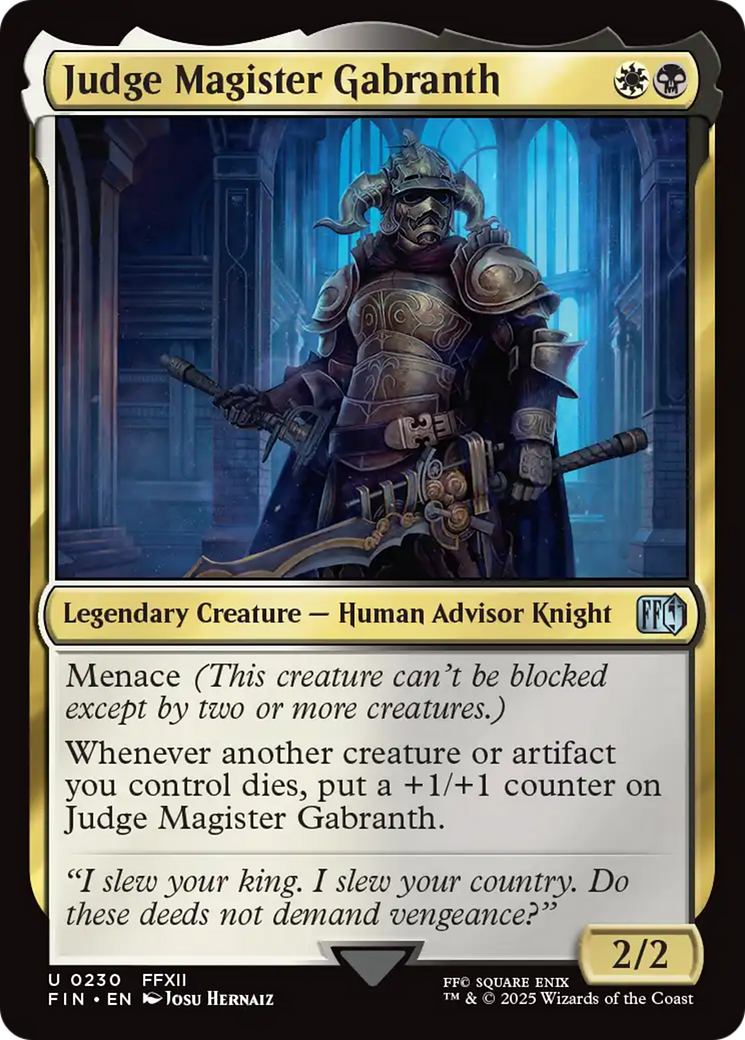Judge Magister Gabranth (FIN-230) [FINAL FANTASY] Foil
