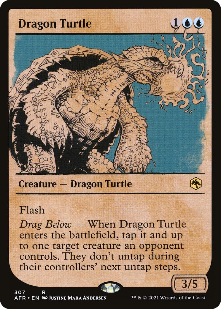 Dragon Turtle (AFR-307) [Adventures in the Forgotten Realms]: (Showcase) Foil