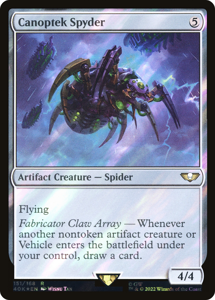 Canoptek Spyder (Surge Foil) (40K-151) [Warhammer 40,000 Commander] Foil