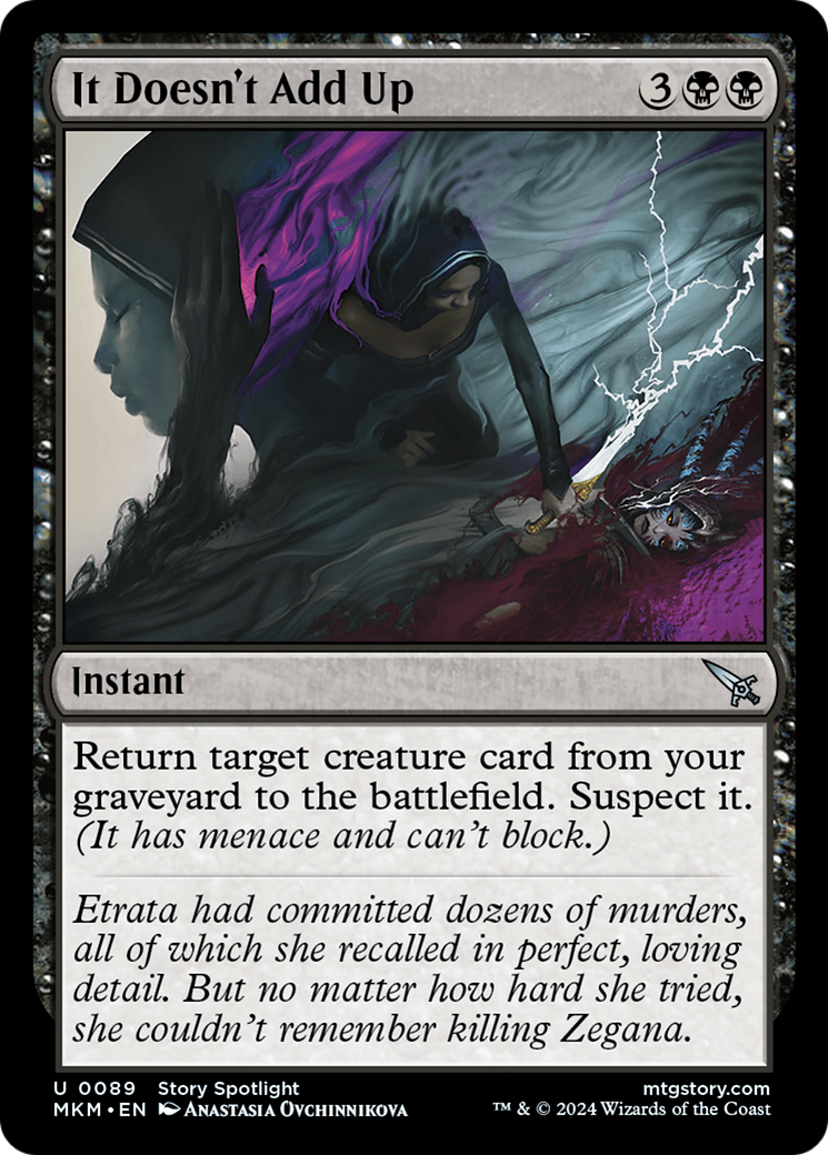 It Doesn't Add Up (MKM-089) [Murders at Karlov Manor] Foil