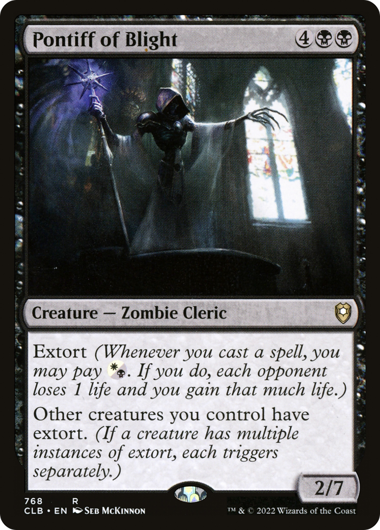 Pontiff of Blight (CLB-768) [Commander Legends: Battle for Baldur's Gate]