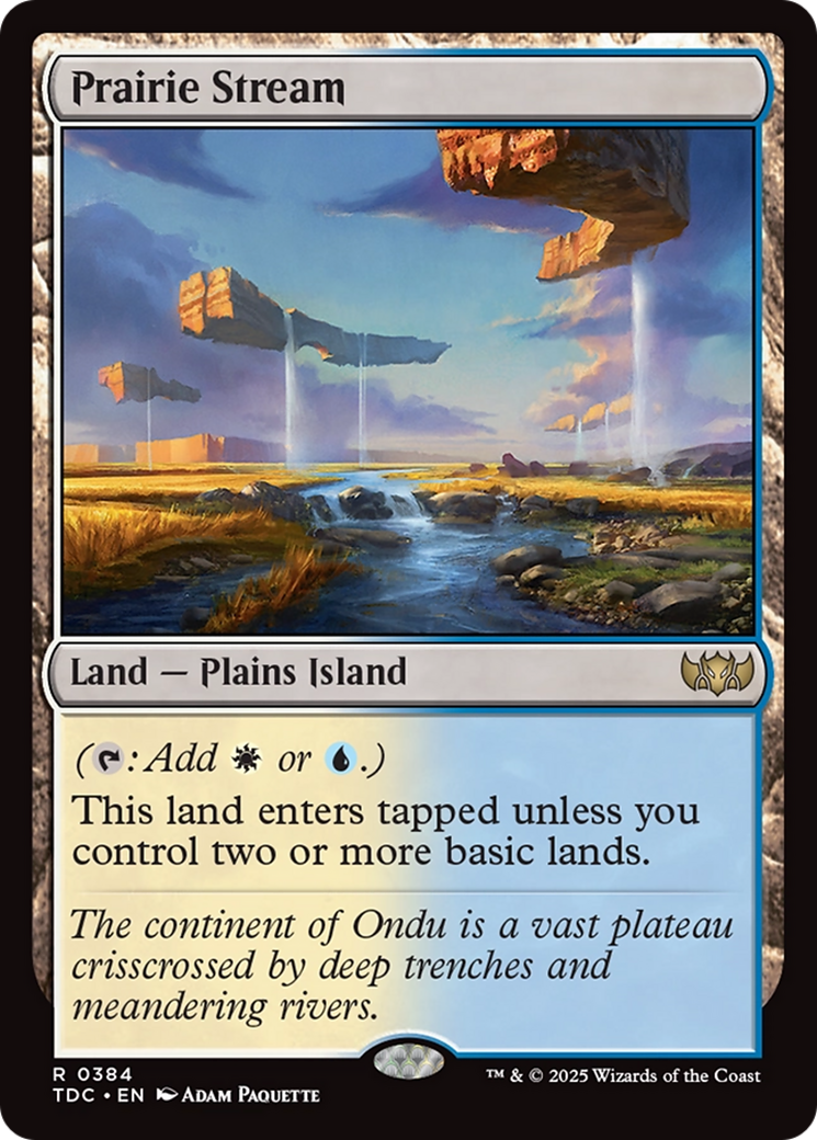 Prairie Stream (TDC-384) [Commander: Tarkir: Dragonstorm]