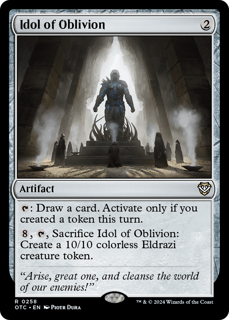 Idol of Oblivion (OTC-258) [Outlaws of Thunder Junction Commander]