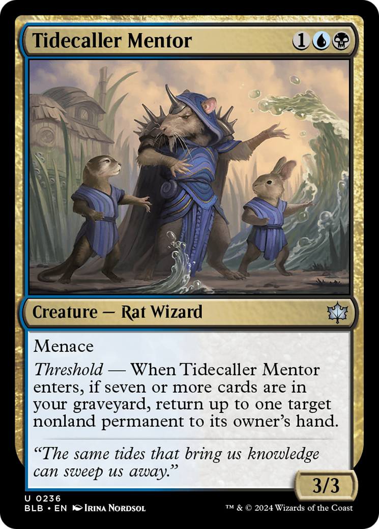 Tidecaller Mentor (BLB-236) [Bloomburrow] Foil