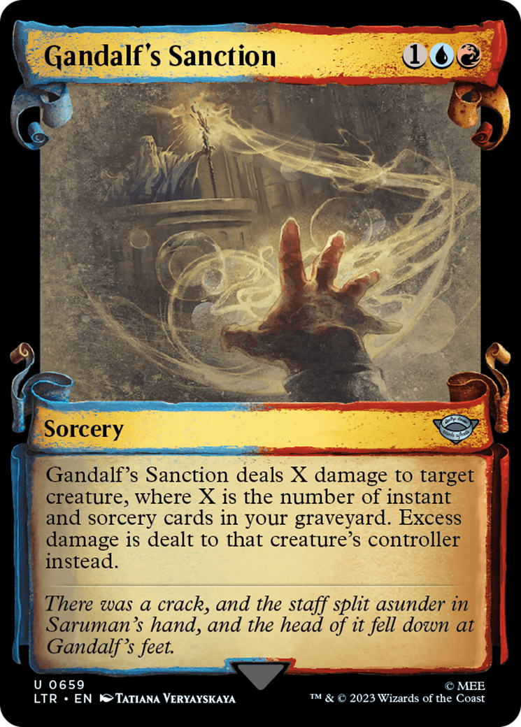 Gandalf's Sanction (Showcase Scrolls) (LTR-659) [The Lord of the Rings: Tales of Middle-earth]