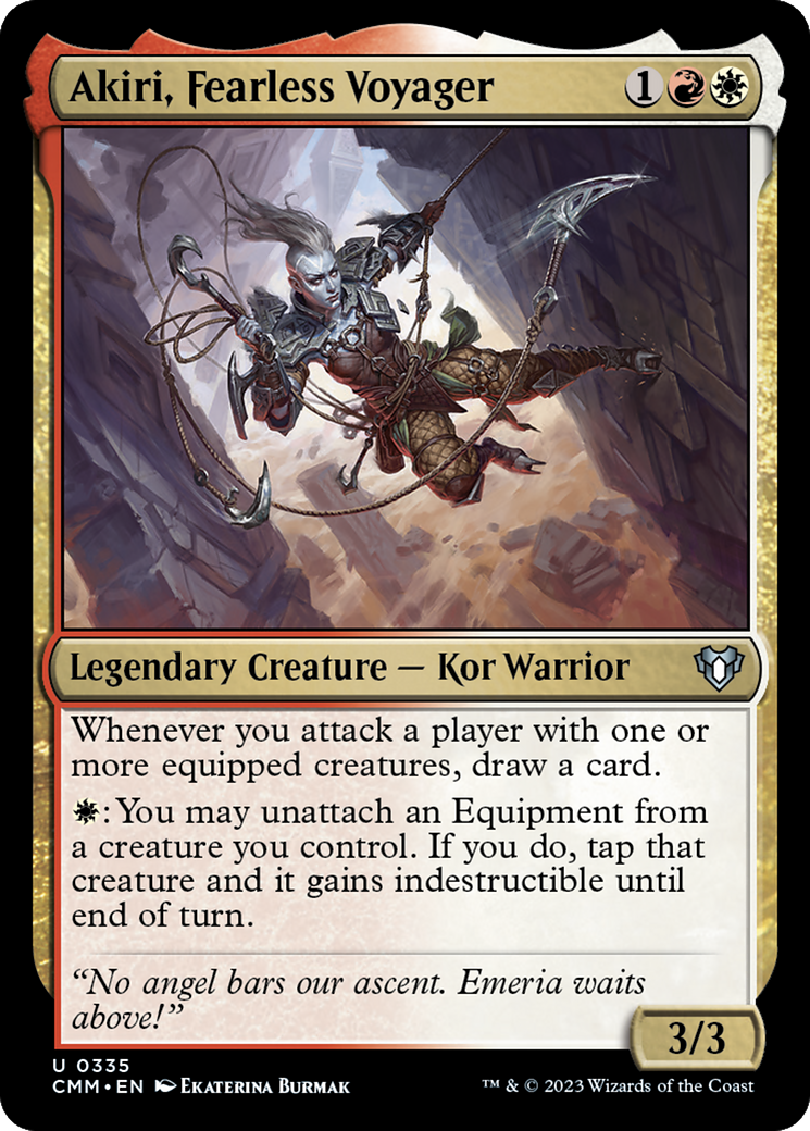 Akiri, Fearless Voyager (CMM-335) [Commander Masters] Foil
