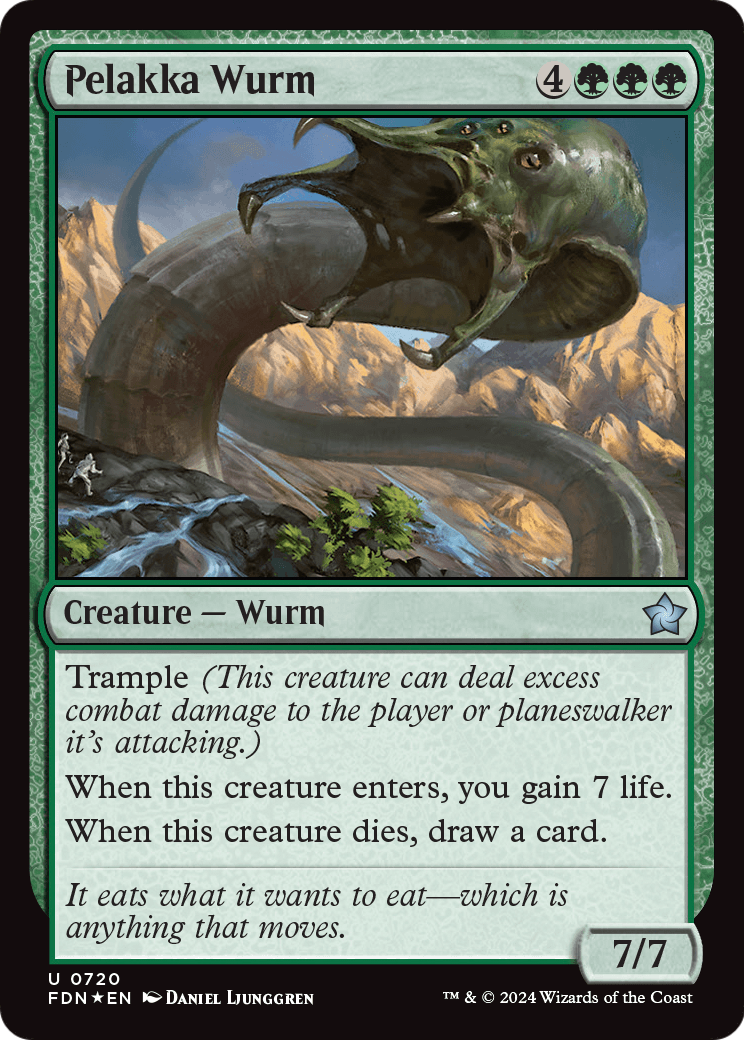Pelakka Wurm (FDN-720) [Foundations] Foil