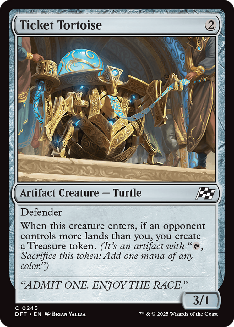Ticket Tortoise (DFT-245) [Aetherdrift] Foil