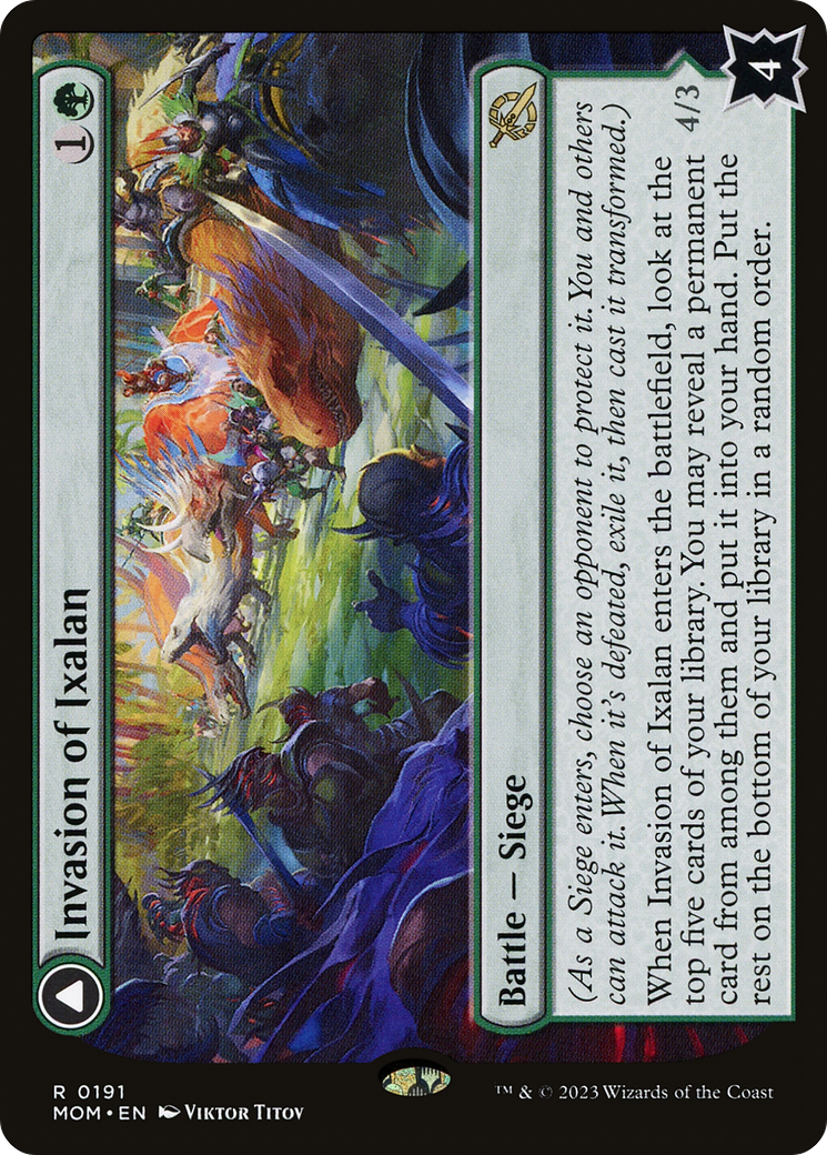 Invasion of Ixalan // Belligerent Regisaur (MOM-191) [March of the Machine]