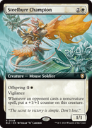 Steelburr Champion (BLC-048) [Bloomburrow Commander]: (Extended Art) Foil