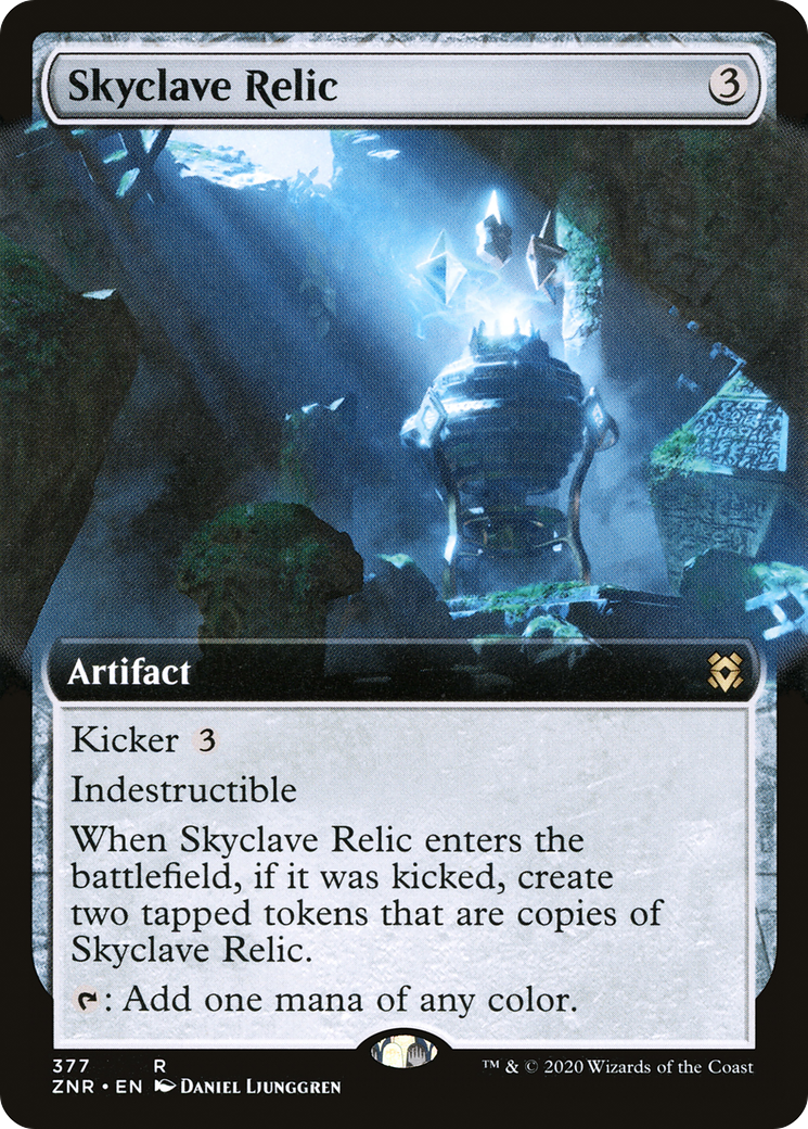 Skyclave Relic (ZNR-377) [Zendikar Rising]: (Extended Art) Foil