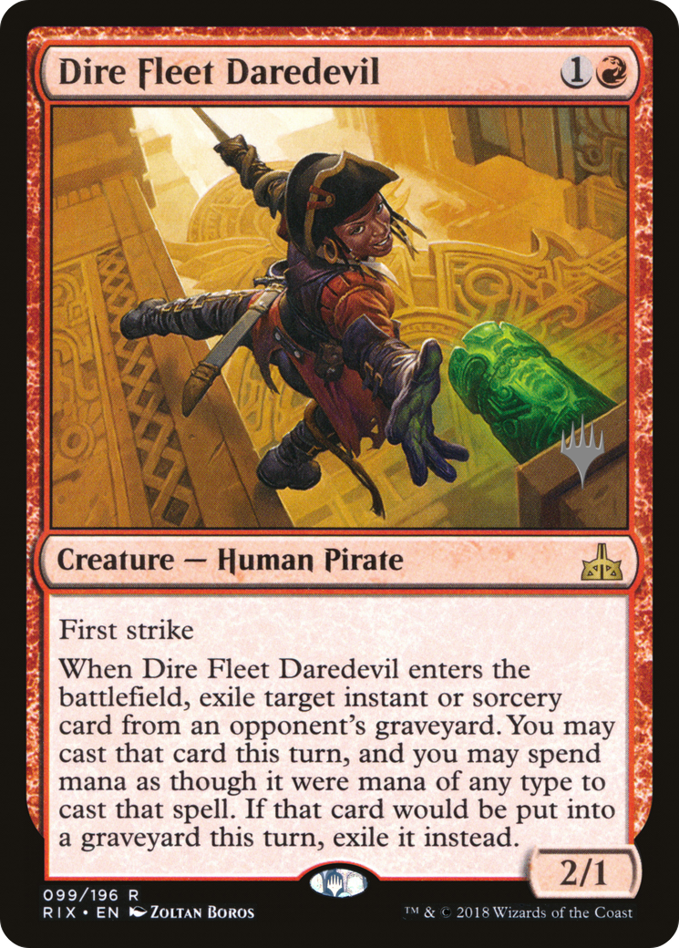 Dire Fleet Daredevil (PPM20-99P) [Promo Pack: Rivals of Ixalan Promos]