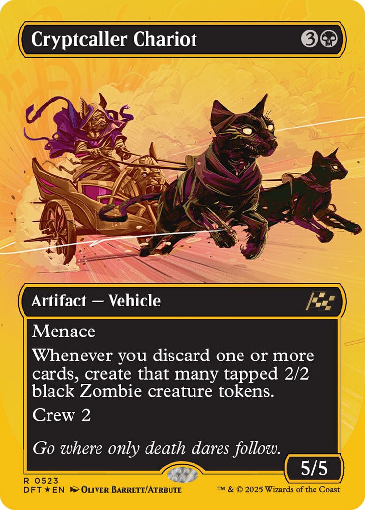 Cryptcaller Chariot (DFT-523) [Aetherdrift] (Borderless) Foil