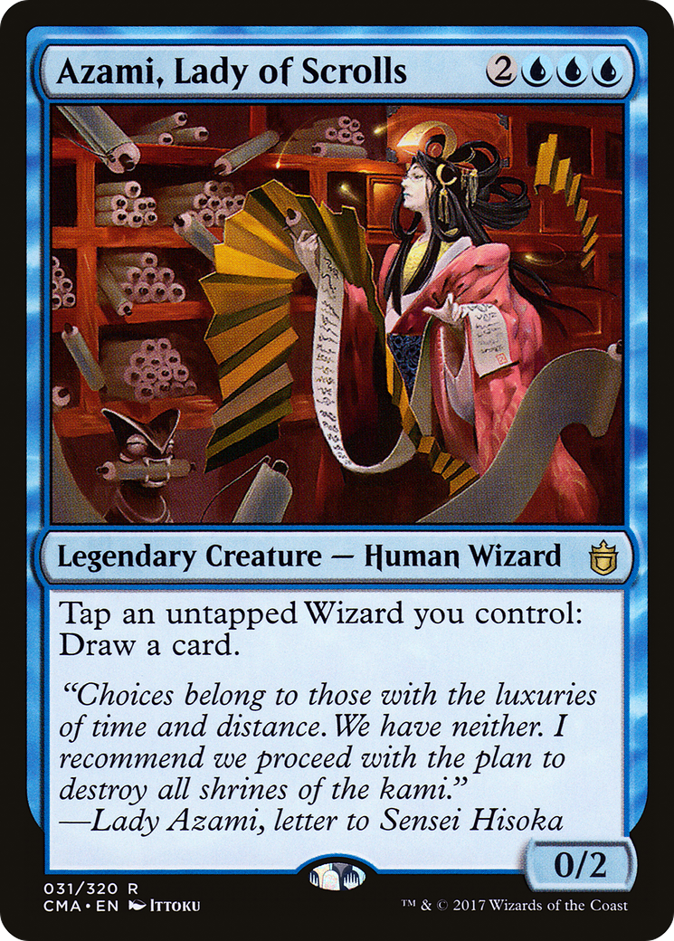 Azami, Lady of Scrolls (CMA-031) [Commander Anthology]