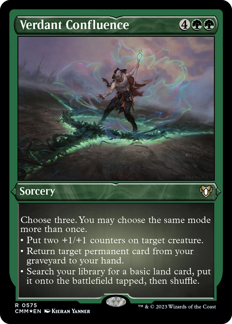 Verdant Confluence (CMM-575) [Commander Masters] Etched Foil