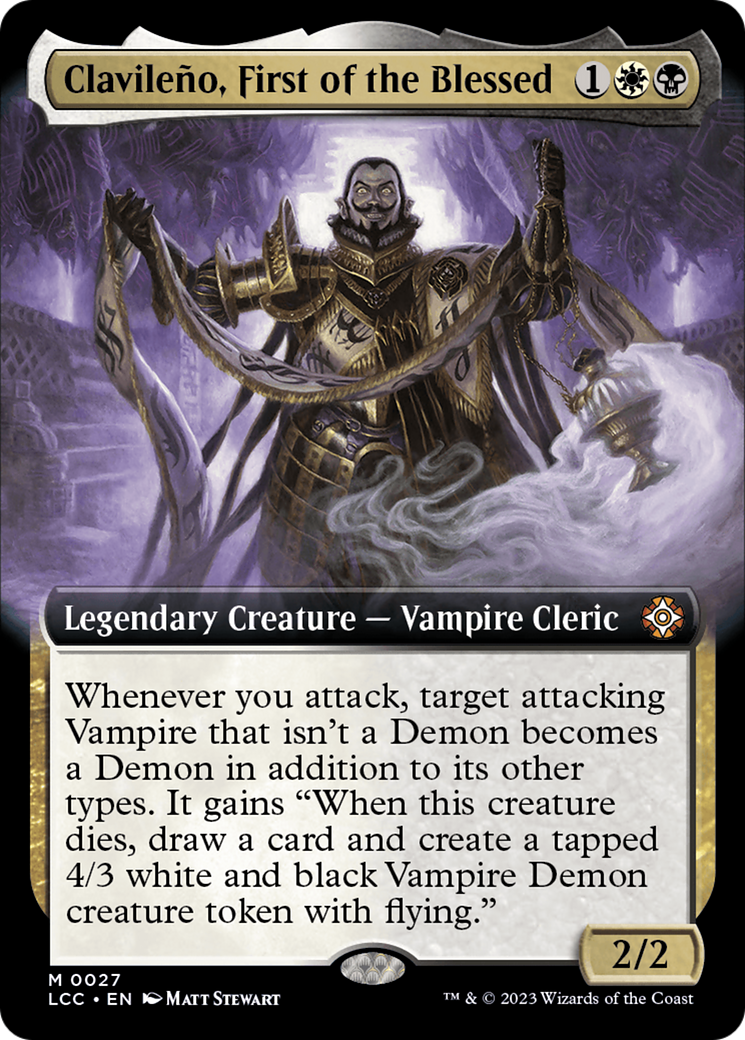 Clavileño, First of the Blessed (LCC-027) [The Lost Caverns of Ixalan Commander]: (Extended Art)