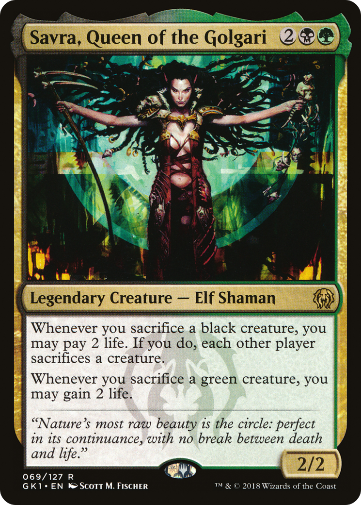 Savra, Queen of the Golgari (GR1-069) [GRN Guild Kit]