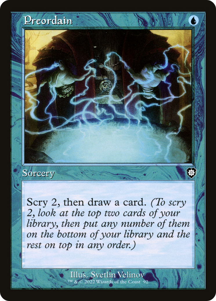 Preordain (Retro Frame) (BRC-092) [The Brothers' War Commander]