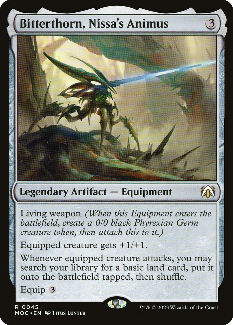 Bitterthorn, Nissa's Animus (MOC-045) [March of the Machine Commander]