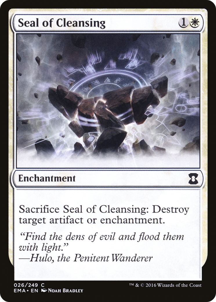 Seal of Cleansing (EMA-026) [Eternal Masters] Foil