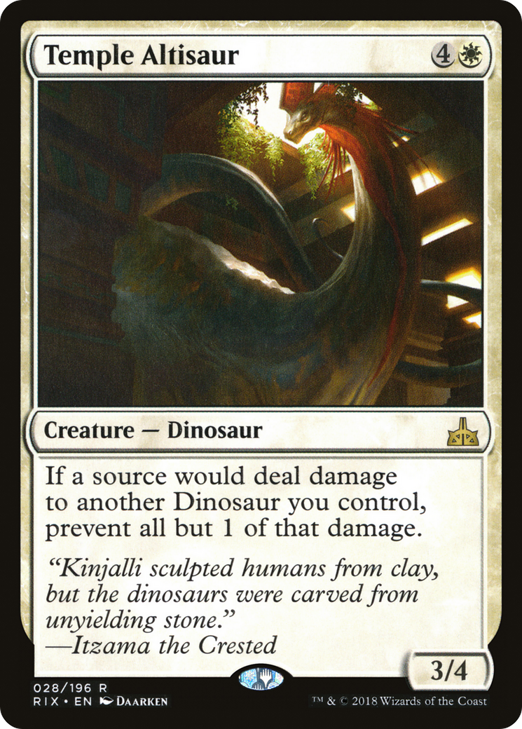 Temple Altisaur (RIX-028) [Rivals of Ixalan]