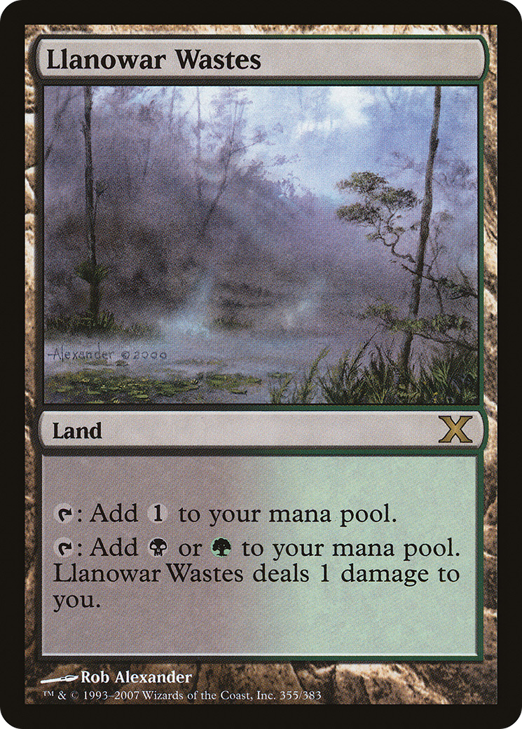Llanowar Wastes (10E-355) [Tenth Edition]