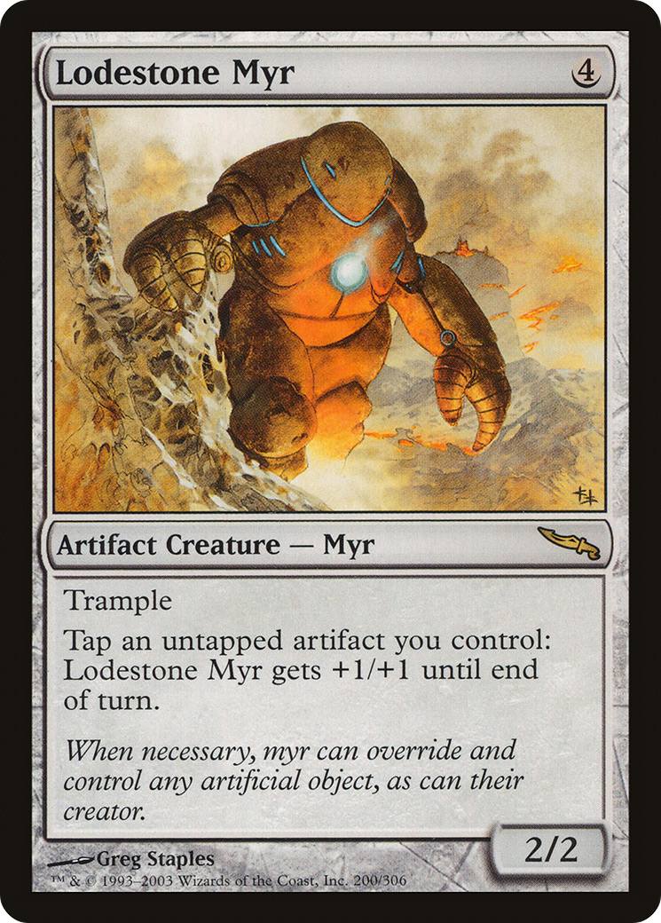 Lodestone Myr (MRD-200) [Mirrodin] Foil