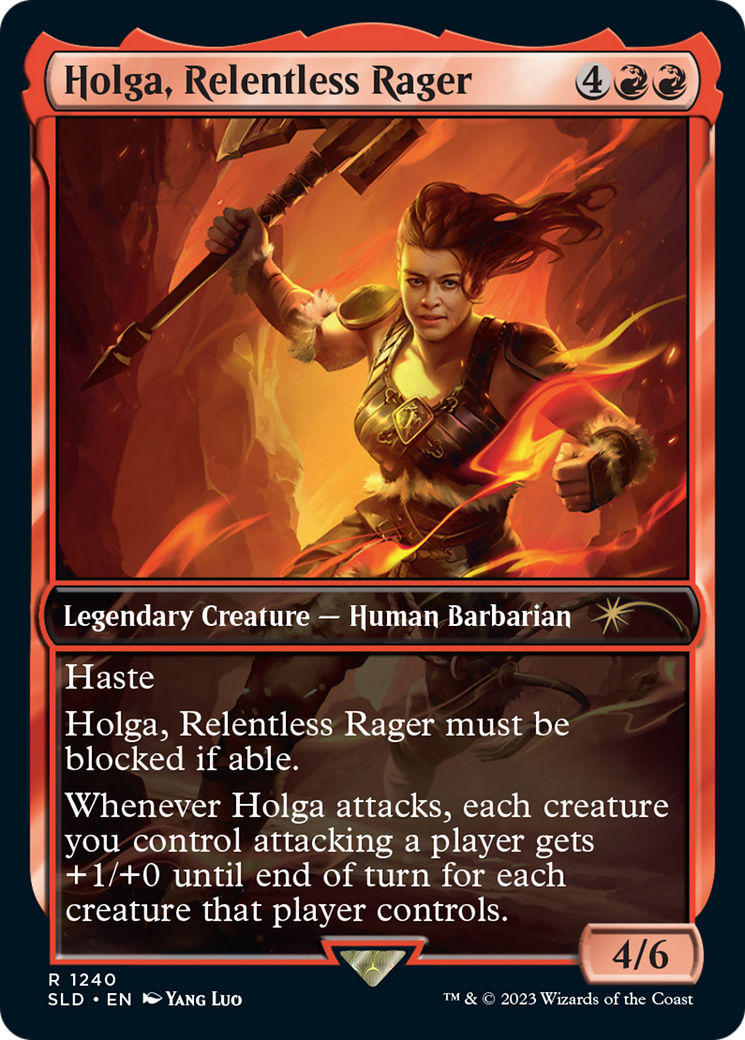 Jurin, Leading the Charge (SLD-1240) [Secret Lair Drop] / Holga, Relentless Rager Foil
