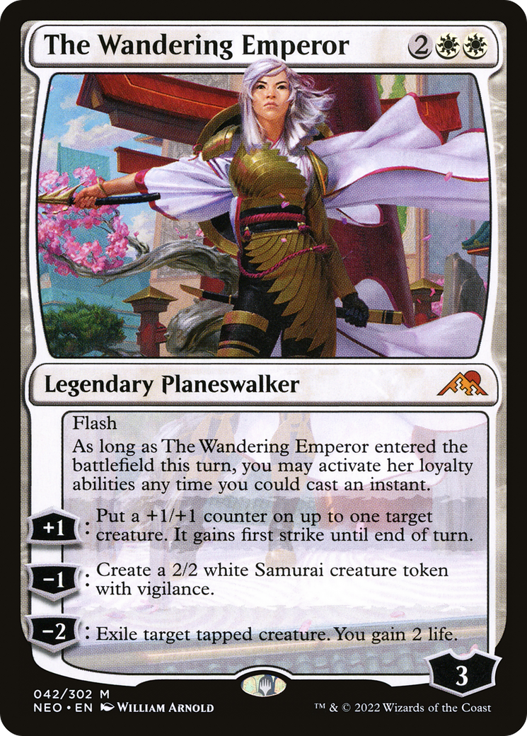 The Wandering Emperor (NEO-042) [Kamigawa: Neon Dynasty]