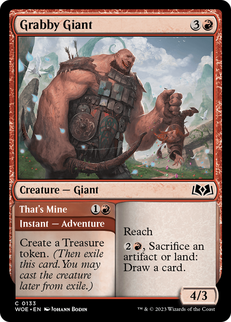 Grabby Giant // That's Mine (WOE-133) [Wilds of Eldraine]