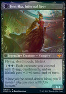 Henrika Domnathi // Henrika, Infernal Seer (PRE-119S) [Innistrad: Crimson Vow Promos]: (Double Faced Transform) Foil