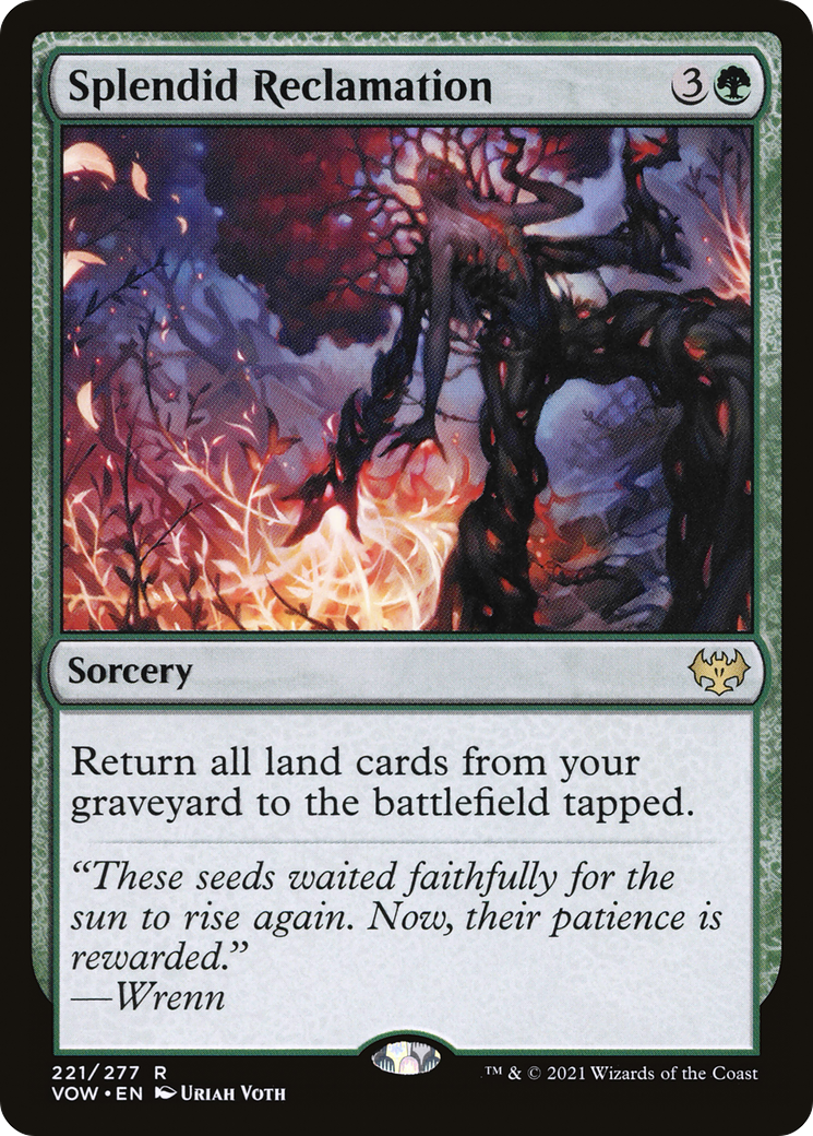 Splendid Reclamation (VOW-221) [Innistrad: Crimson Vow] Foil