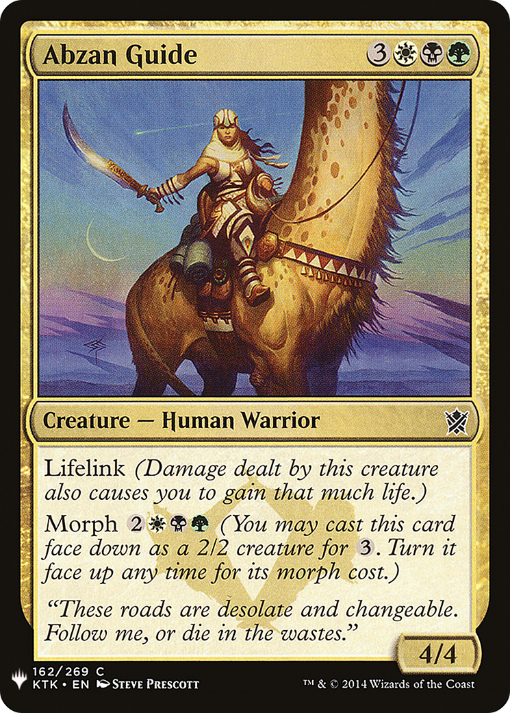 Abzan Guide (LIST-KTK-162) [The List]