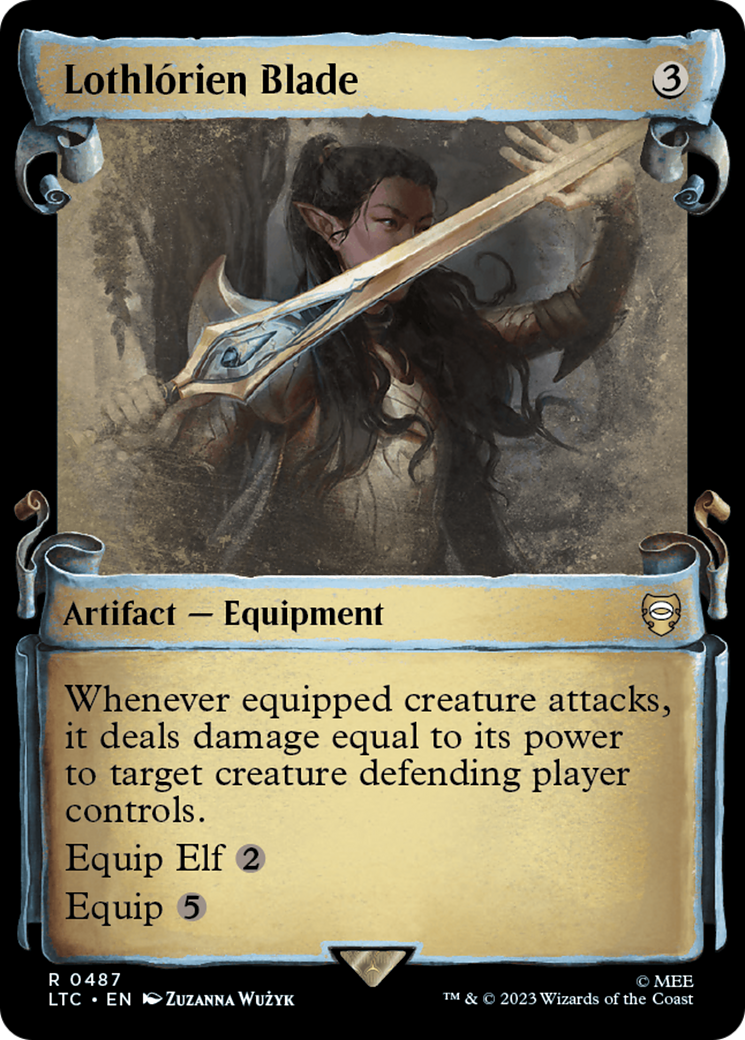 Lothlorien Blade (Showcase Scrolls) (LTC-487) [Tales of Middle-earth Commander]