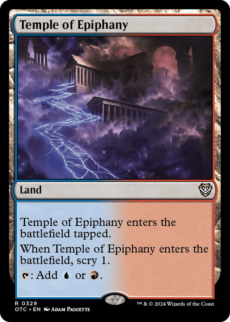 Temple of Epiphany (OTC-329) [Outlaws of Thunder Junction Commander]