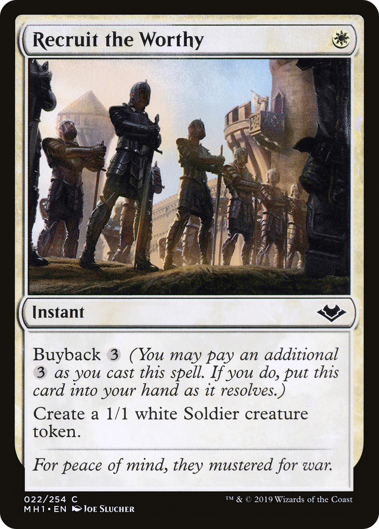 Recruit the Worthy (MH1-022) [Modern Horizons]