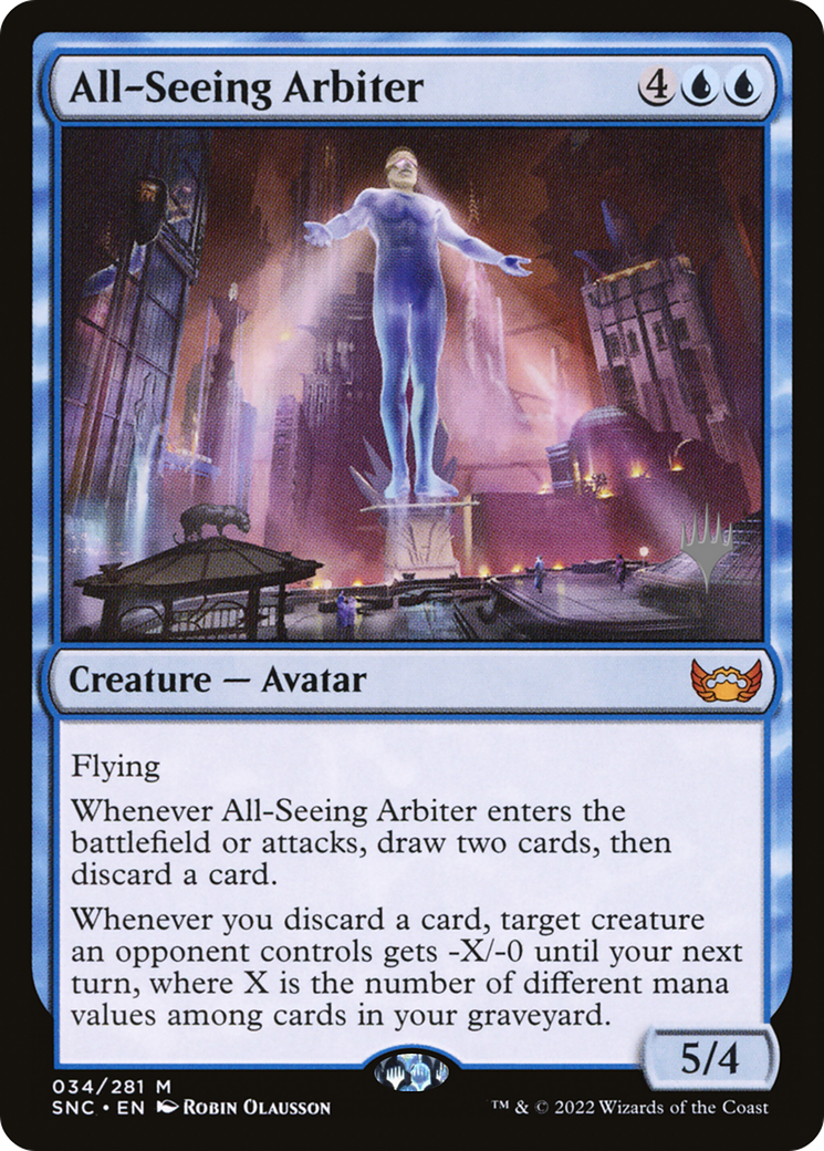 All-Seeing Arbiter (PPSNC-34P) [Streets of New Capenna Promos]