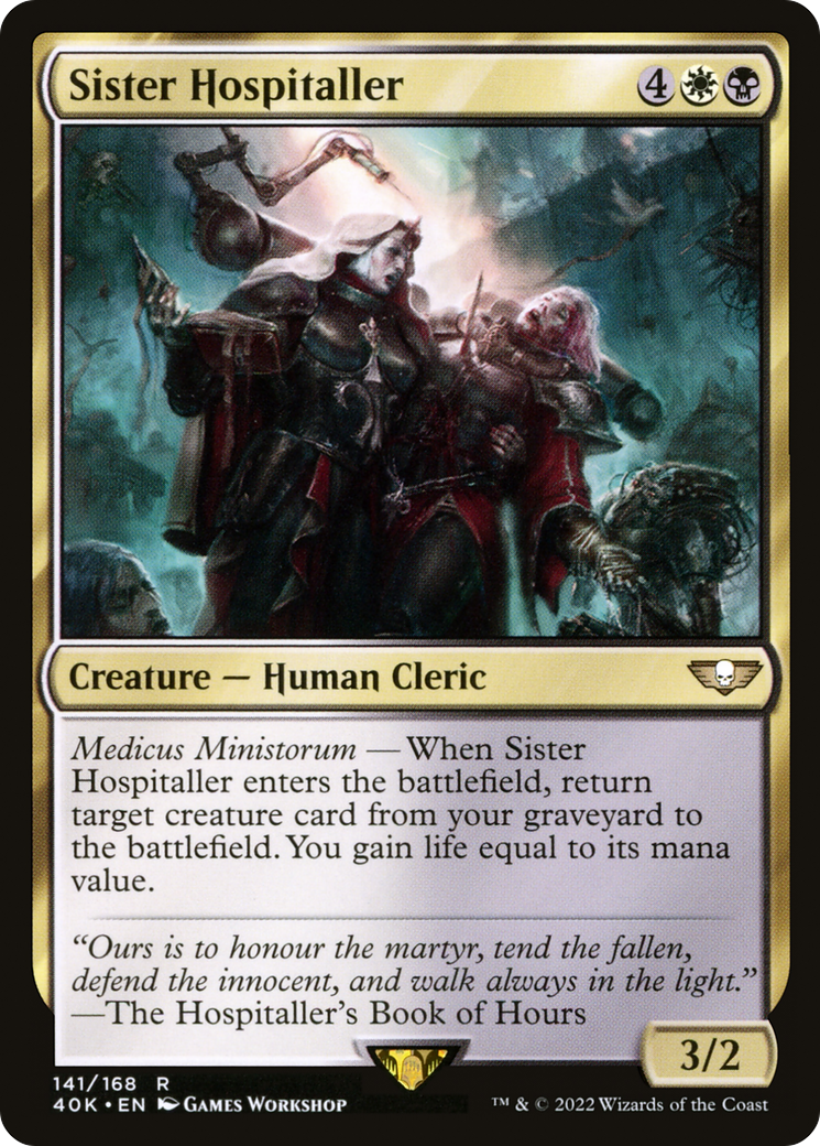 Sister Hospitaller (40K-141) [Warhammer 40,000 Commander]