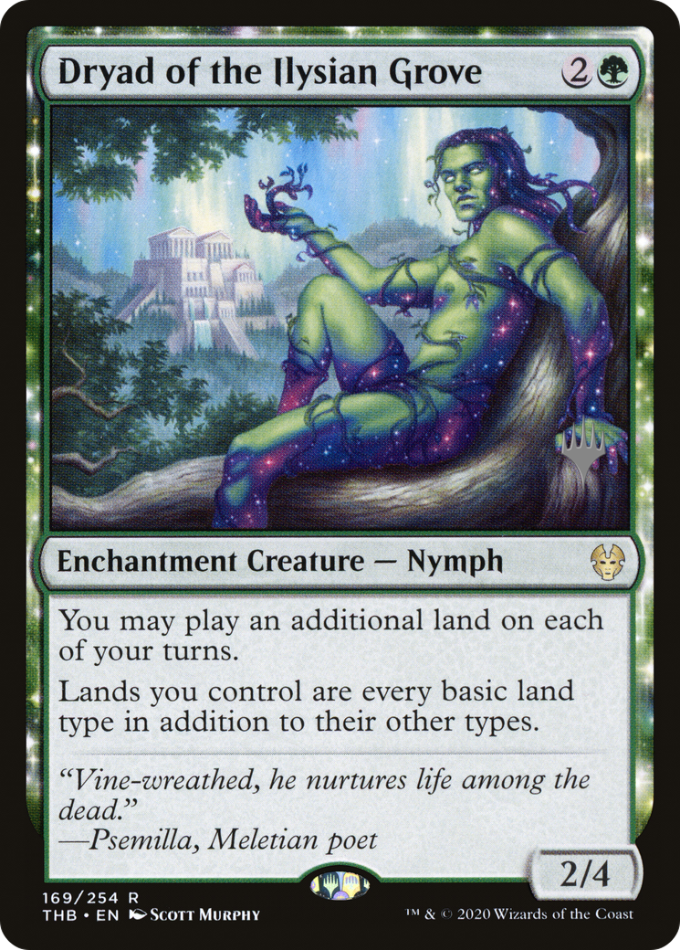 Dryad of the Ilysian Grove (PPTHB-169P) [Promo Pack: Theros Beyond Death Promos]