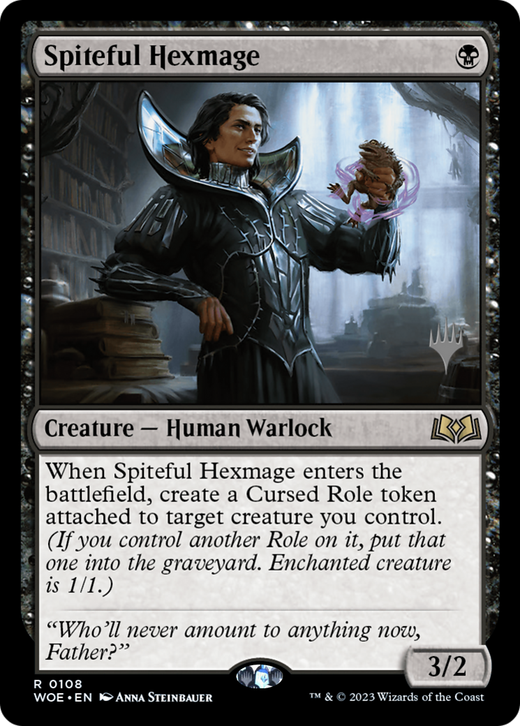 Spiteful Hexmage (PPWOE-108P) [Wilds of Eldraine Promos] Foil